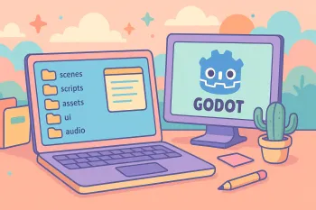 Structure de projet Godot 4 : dossiers, scenes tscn, scripts gd et bonnes pratiques des le depart