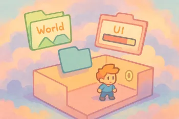 Créer une scène d’entrée solide sur Godot 4 : orchestrer World, Player et HUD dans Main